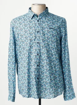 Chemise Manches Longues Delahaye Bleu