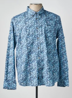 Chemise Manches Longues Delahaye Bleu