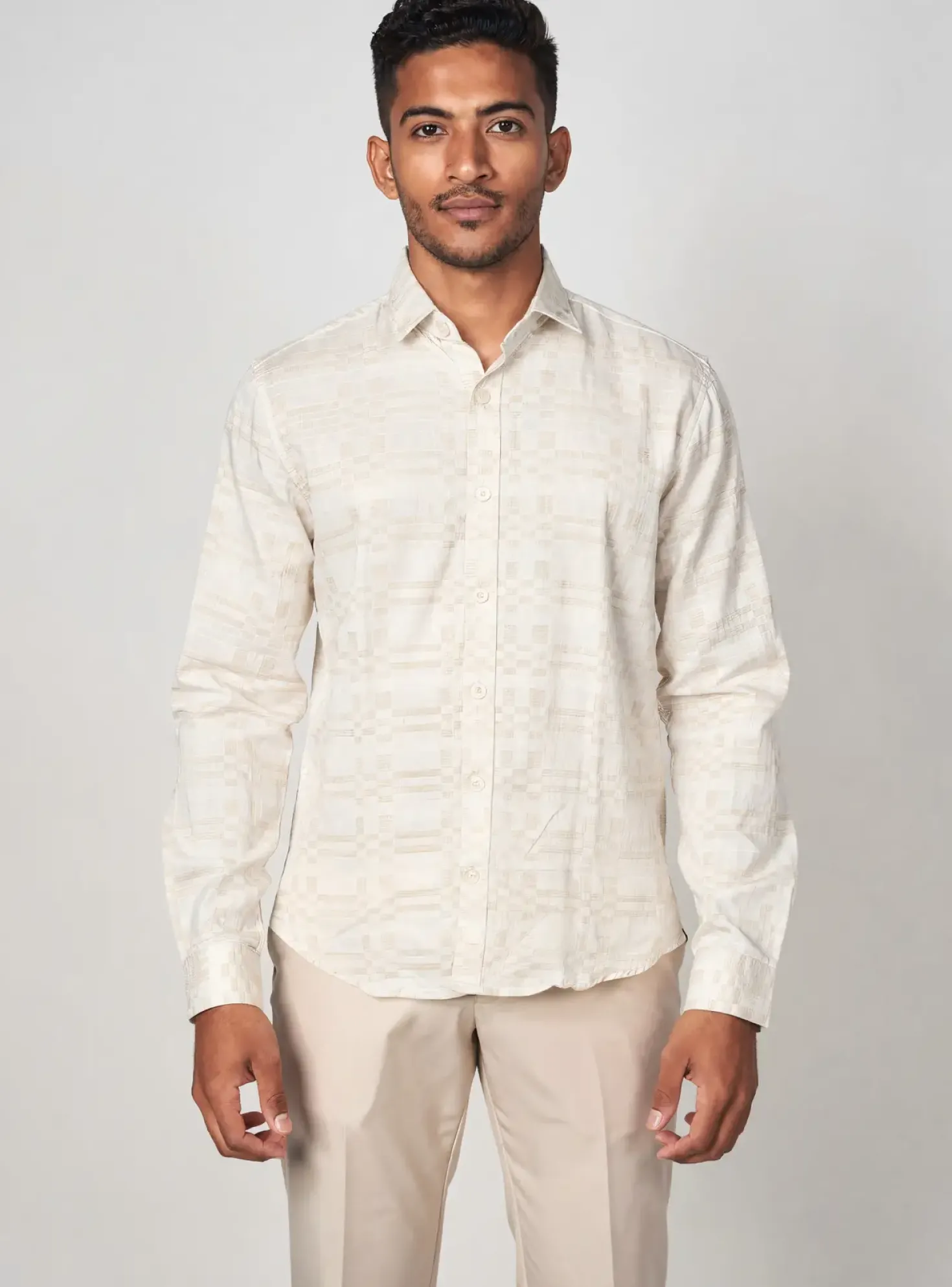 Chemise Manches Longues Dstrezzed Beige
