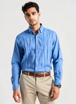 Chemise Manches Longues Ecoalf Bleu