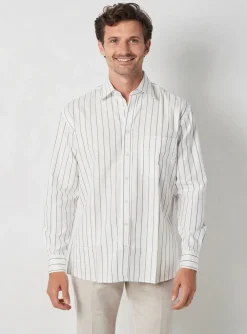 Chemise Manches Longues Eterna Beige