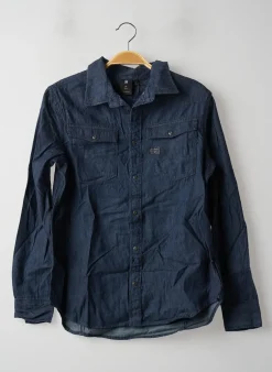 Chemise Manches Longues G Star Bleu