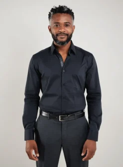 Chemise Manches Longues Hugo Boss Noir