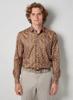 Chemise Manches Longues Jack & Jones Marron