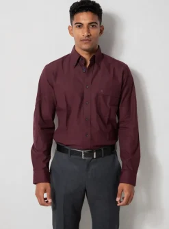 Chemise Manches Longues Jean Chancel Rouge