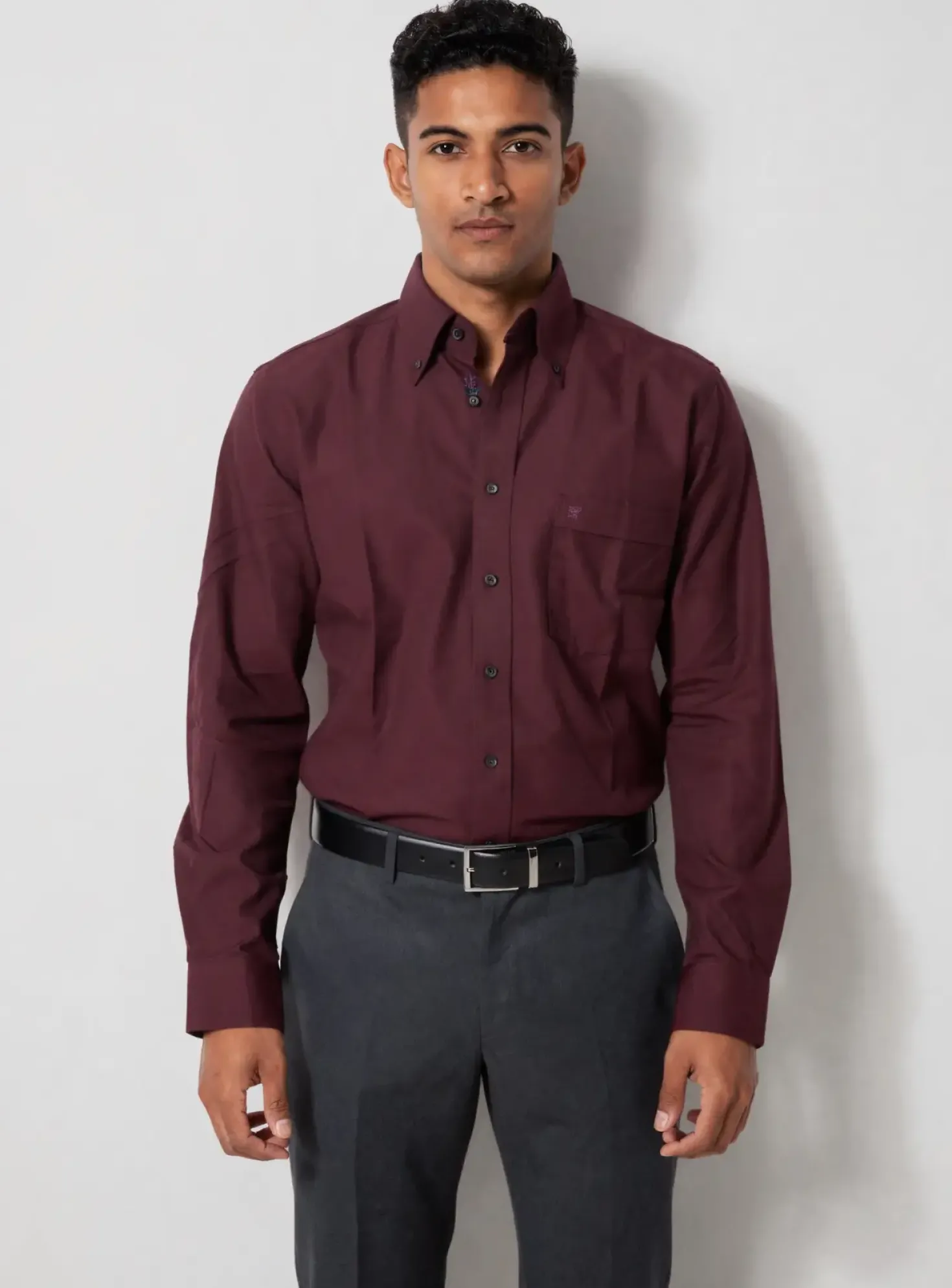 Chemise Manches Longues Jean Chancel Rouge