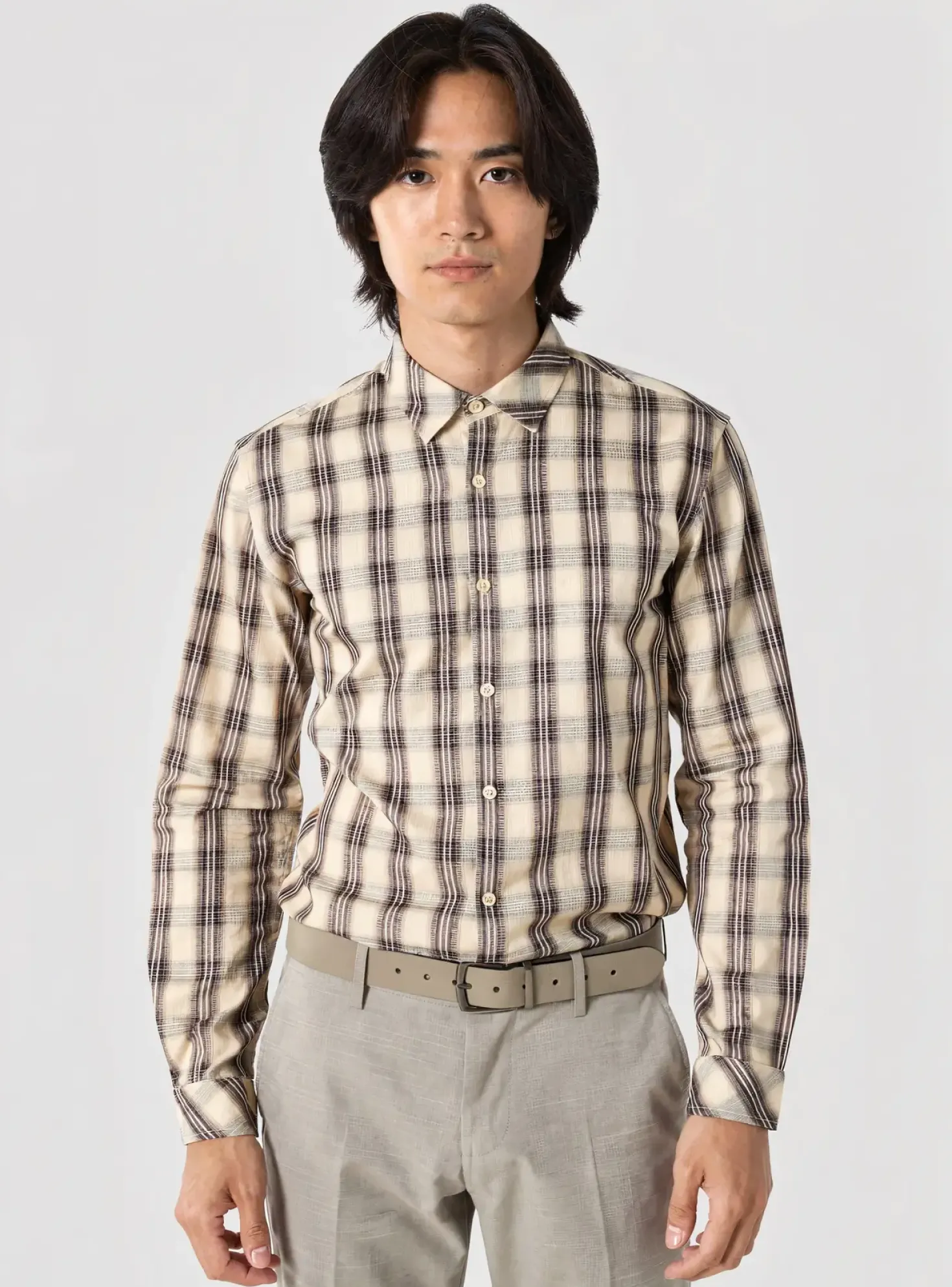 Chemise Manches Longues Lee Cooper Beige