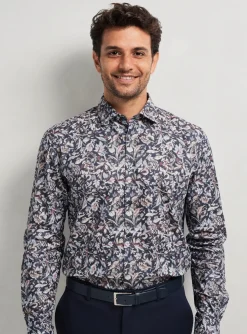 Chemise Manches Longues Marvelis Bleu