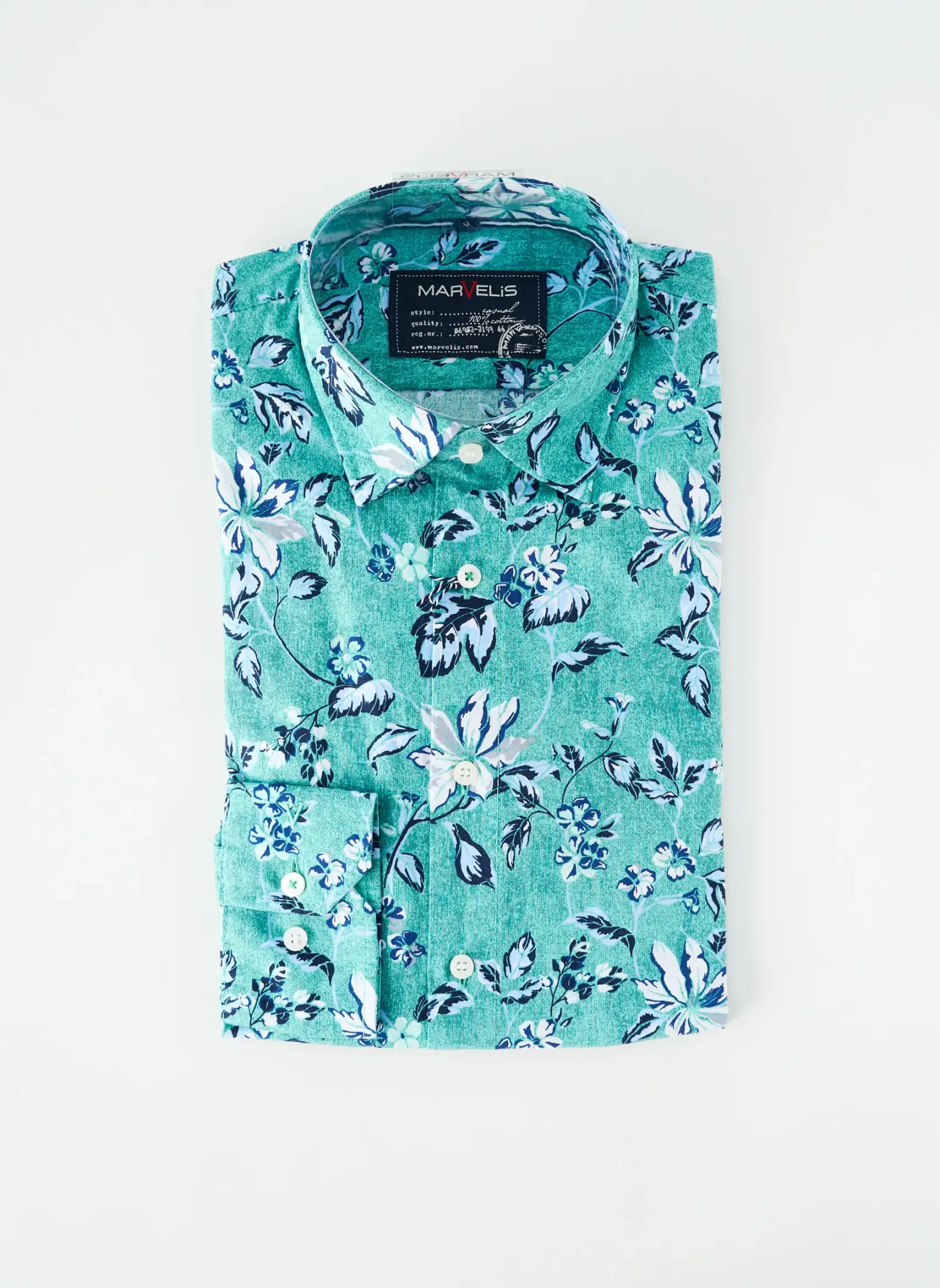 Chemise Manches Longues Marvelis Vert