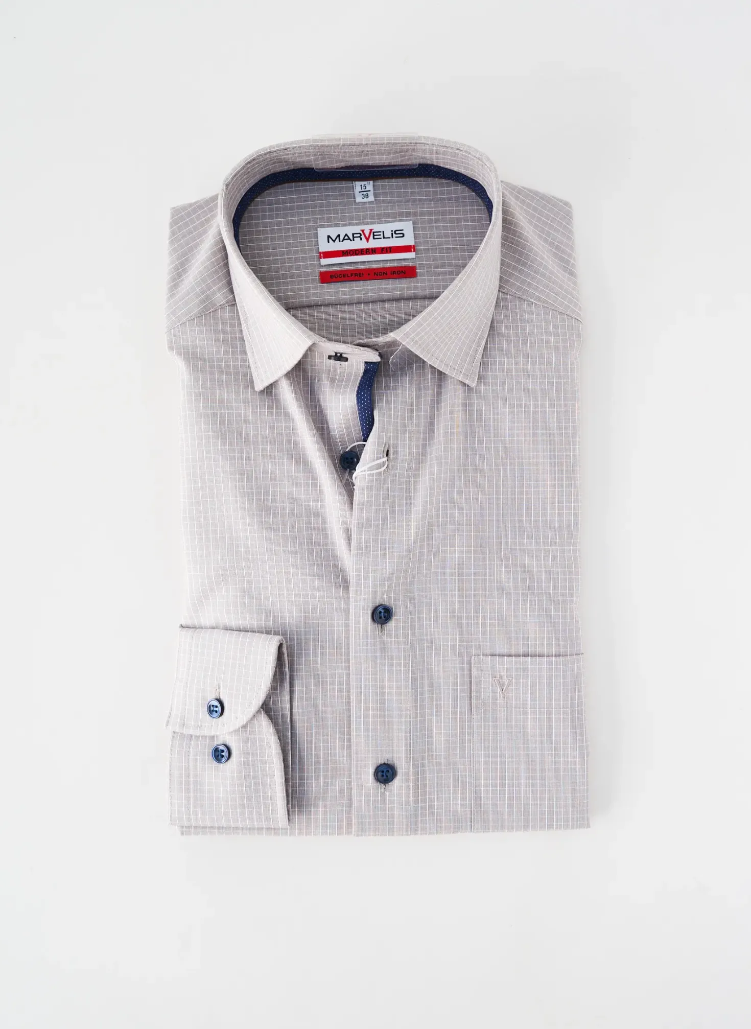 Chemise Manches Longues Marvelis Gris