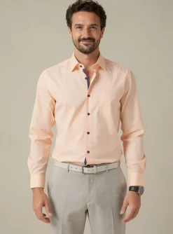 Chemise Manches Longues Marvelis Orange