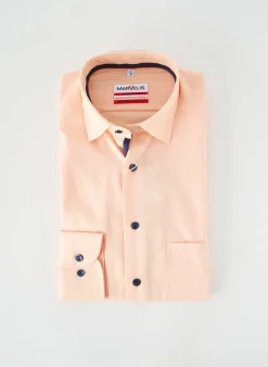 Chemise Manches Longues Marvelis Orange