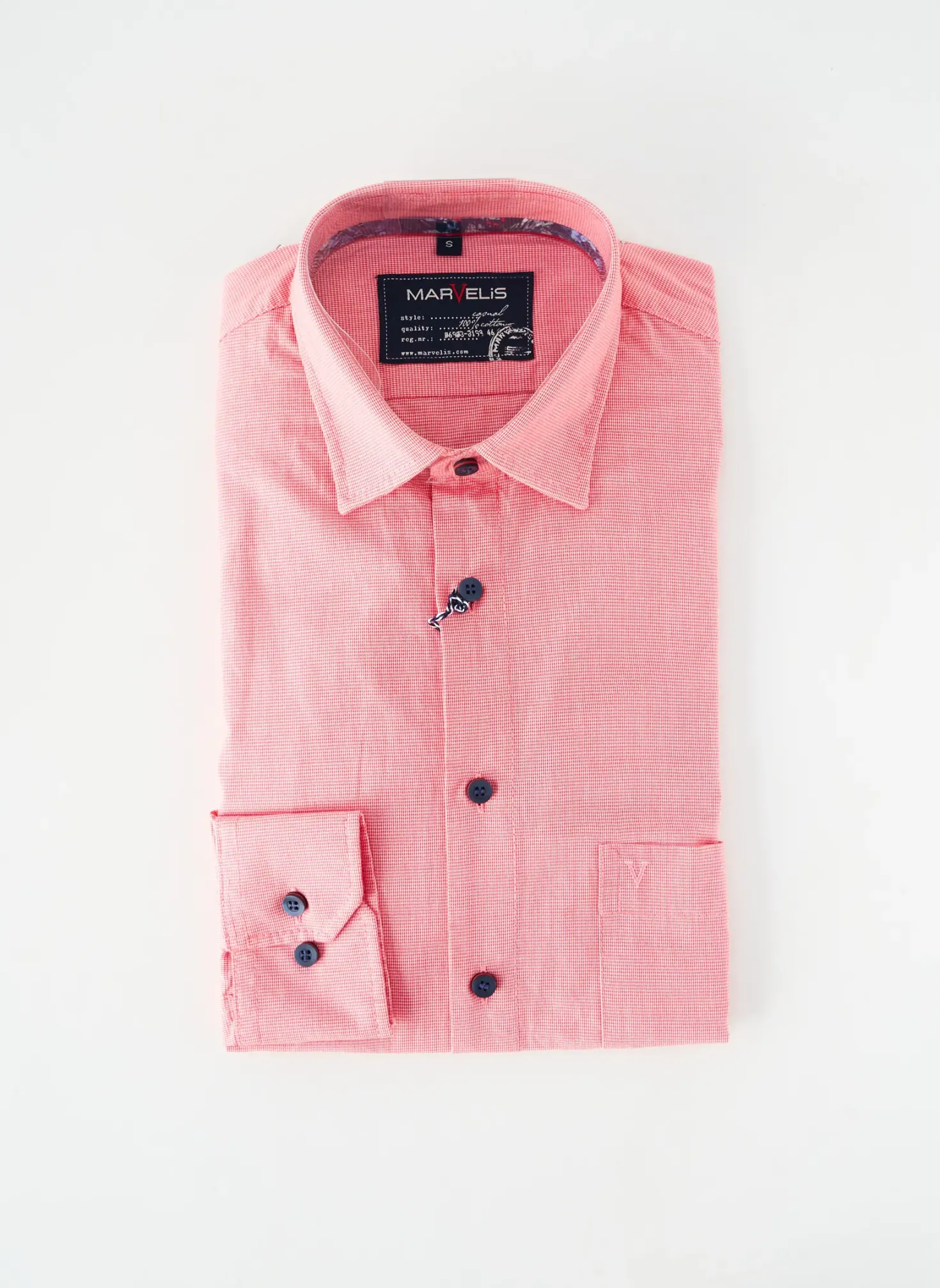 Chemise Manches Longues Marvelis Rouge