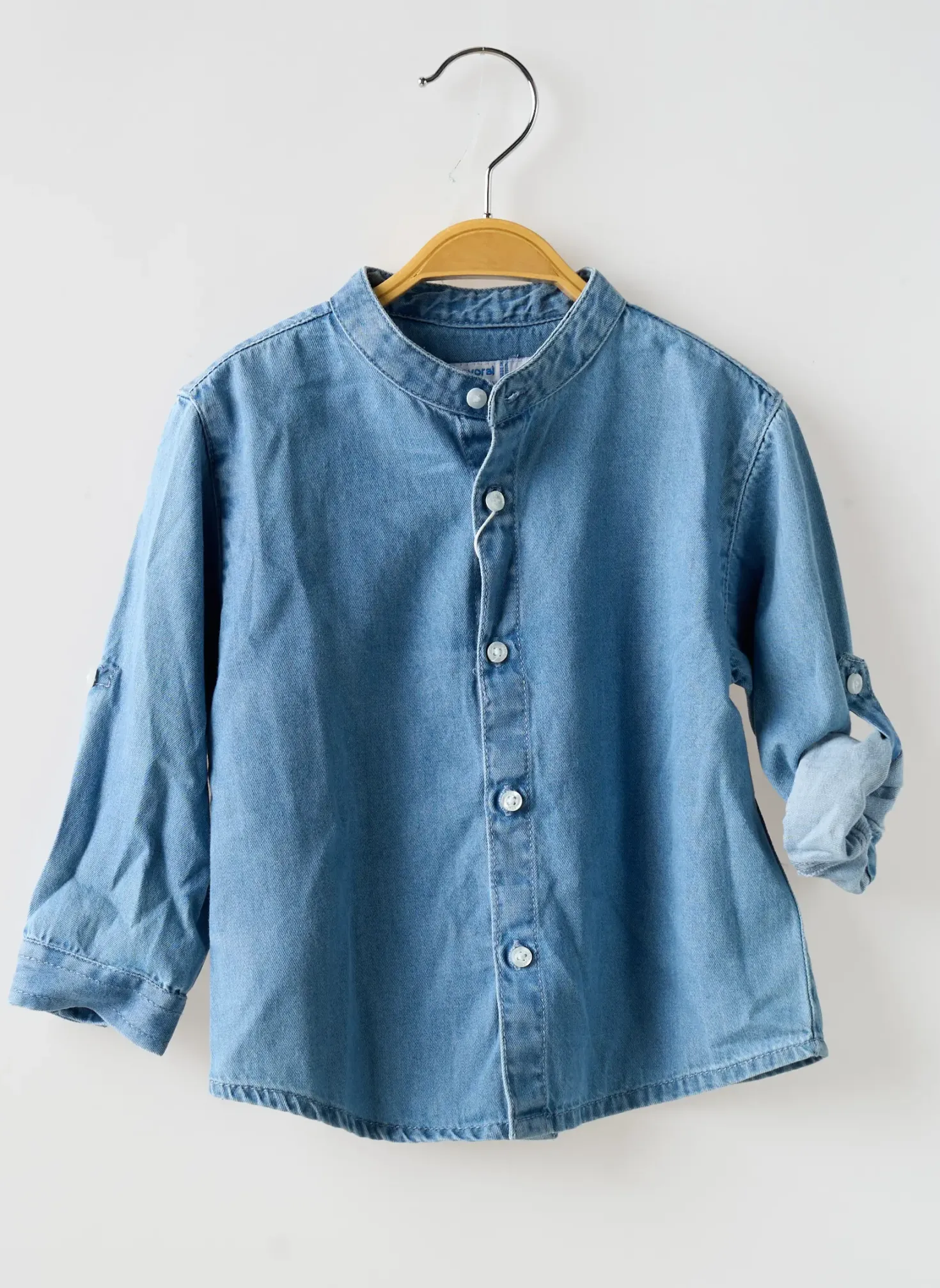 Chemise Manches Longues Mayoral Bleu