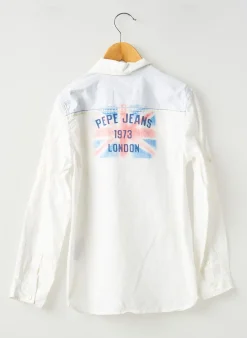 Chemise Manches Longues Pepe Jeans Blanc