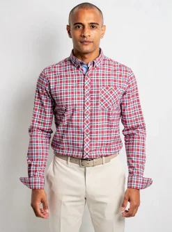 Chemise Manches Longues Peter Cofox Rouge
