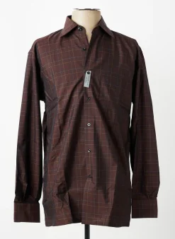 Chemise Manches Longues Pierre Cardin Marron