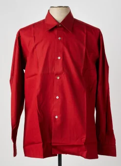 Chemise Manches Longues Pierre Talamon Rouge