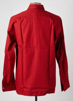 Chemise Manches Longues Pierre Talamon Rouge