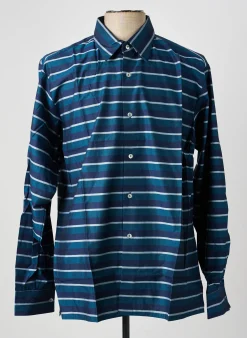 Chemise Manches Longues Pierre Talamon Bleu