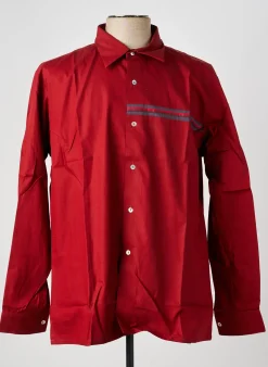 Chemise Manches Longues Pierre Talamon Rouge
