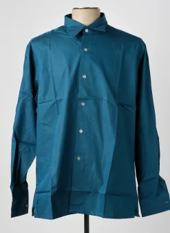 Chemise Manches Longues Pierre Talamon Bleu