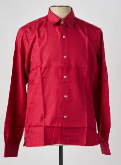 Chemise Manches Longues Pierre Talamon Rouge