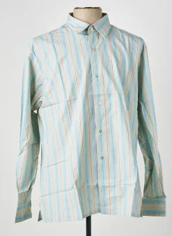 Chemise Manches Longues Pierre Talamon Bleu