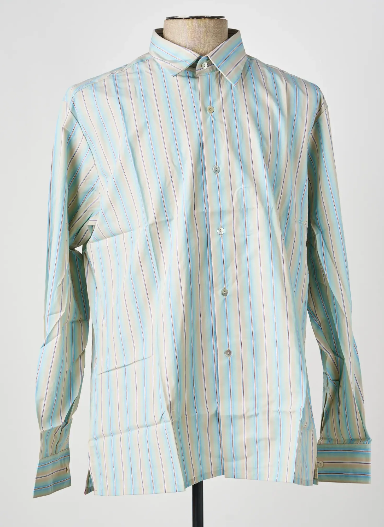 Chemise Manches Longues Pierre Talamon Bleu