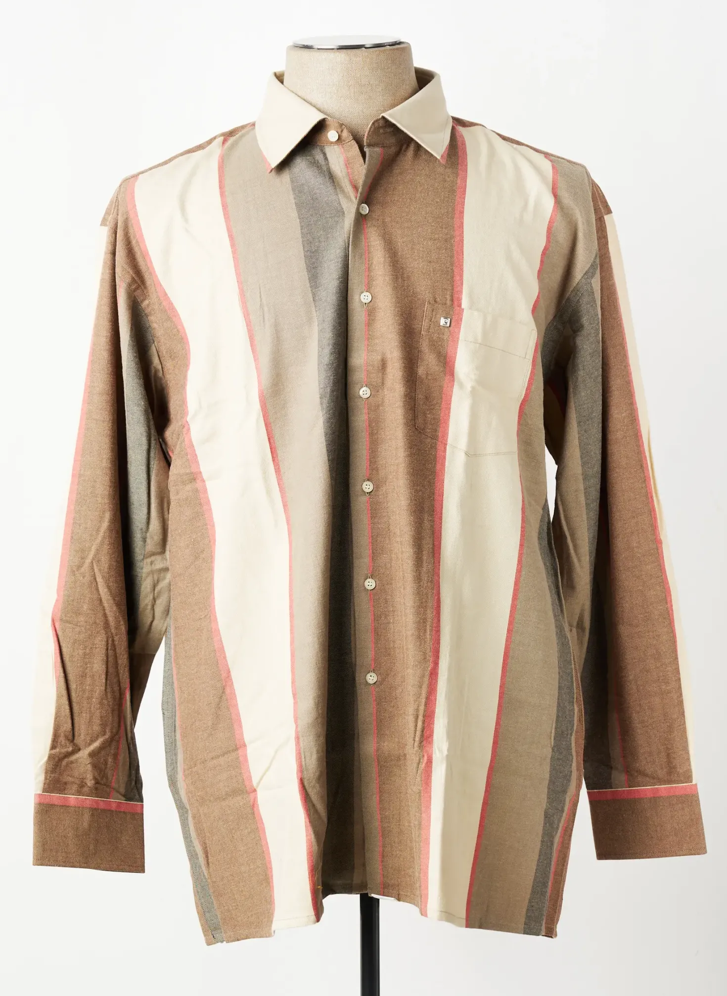 Chemise Manches Longues Pierre Cardin Marron