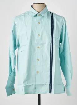 Chemise Manches Longues Pierre Talamon Bleu