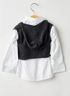 Chemise Manches Longues 3 Pommes Blanc