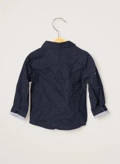 Chemise Manches Longues 3 Pommes Bleu