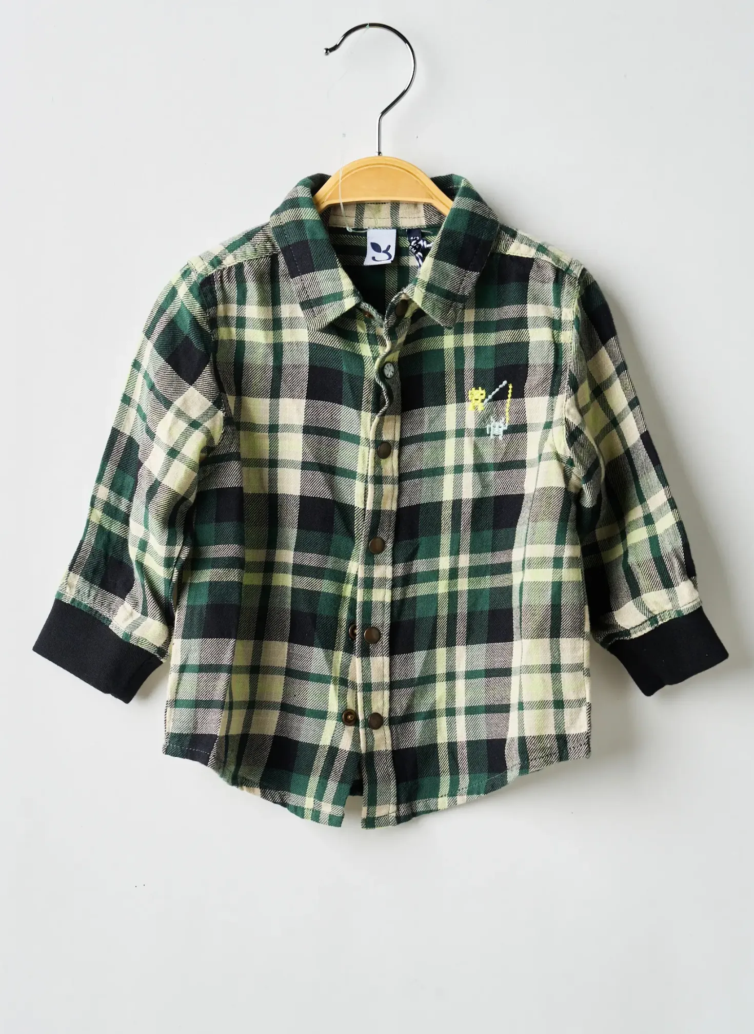 Chemise Manches Longues 3 Pommes Vert