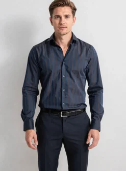Chemise Manches Longues Serge Blanco Bleu