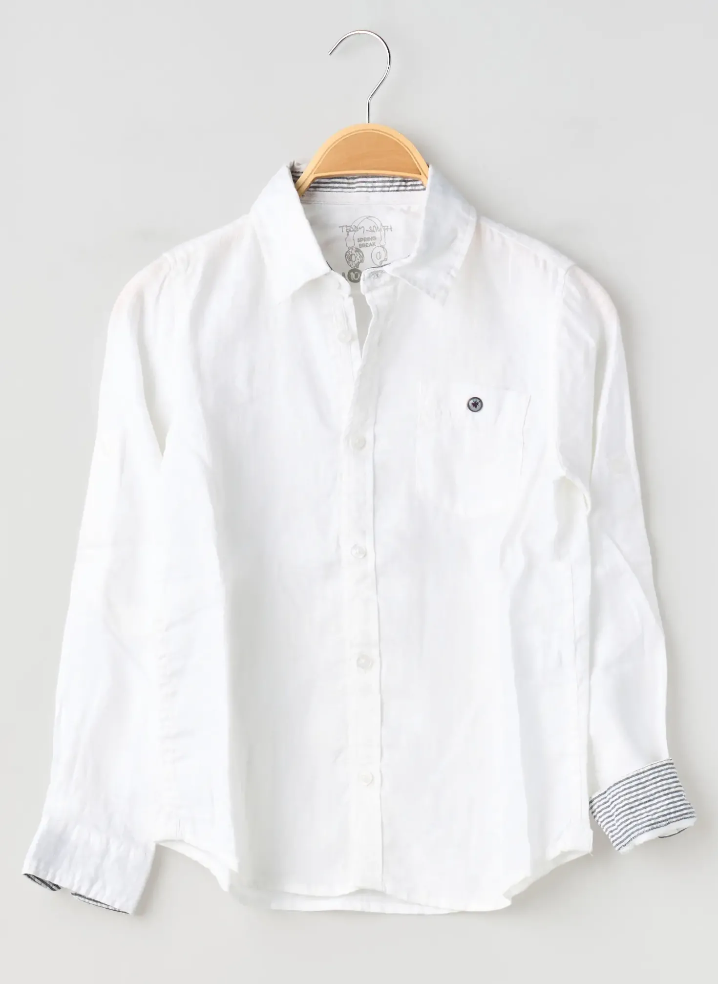 Chemise Manches Longues Teddy Smith Blanc