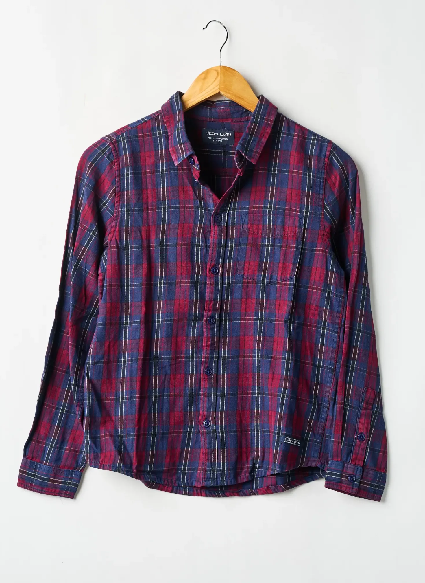 Chemise Manches Longues Teddy Smith Rouge