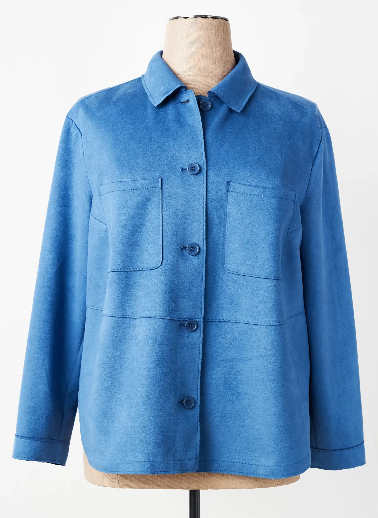 Chemisier Barbara Lebek Bleu Manches Longues