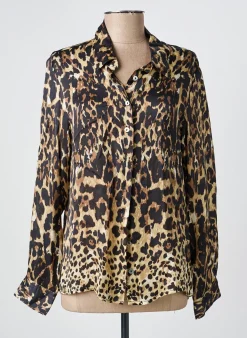 Chemisier Fuego Woman Marron Manches Longues