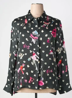 Chemisier Fuego Woman Noir Manches Longues