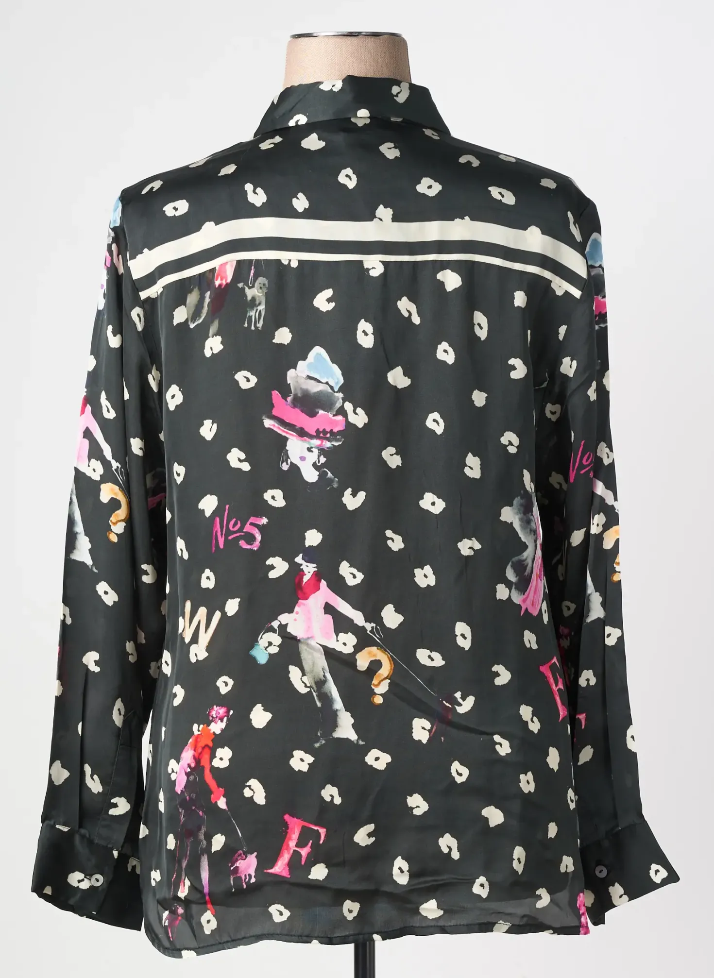Chemisier Fuego Woman Noir Manches Longues