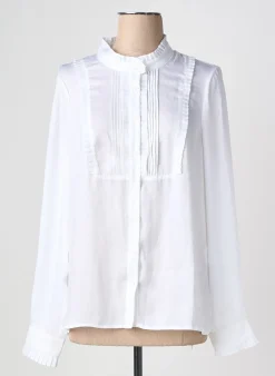 Chemisier Molly Bracken Blanc Manches Longues