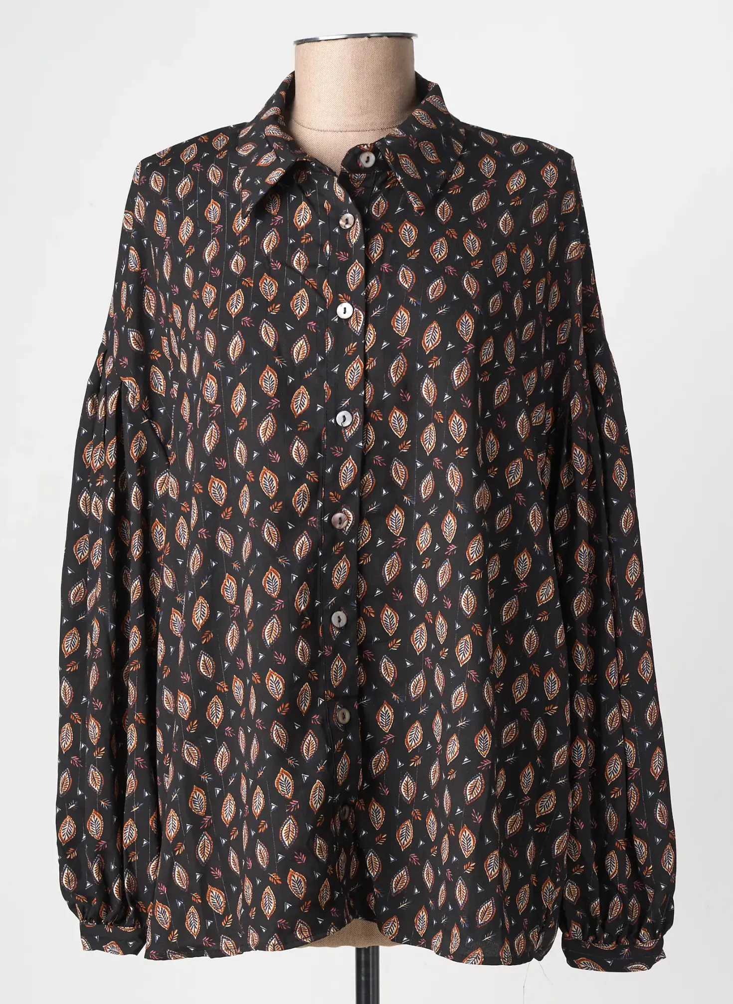 Chemisier Molly Bracken Noir Manches Longues