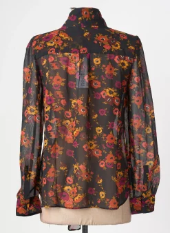 Chemisier Molly Bracken Noir Manches Longues