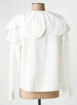 Chemisier Musy Muse Blanc Manches Longues