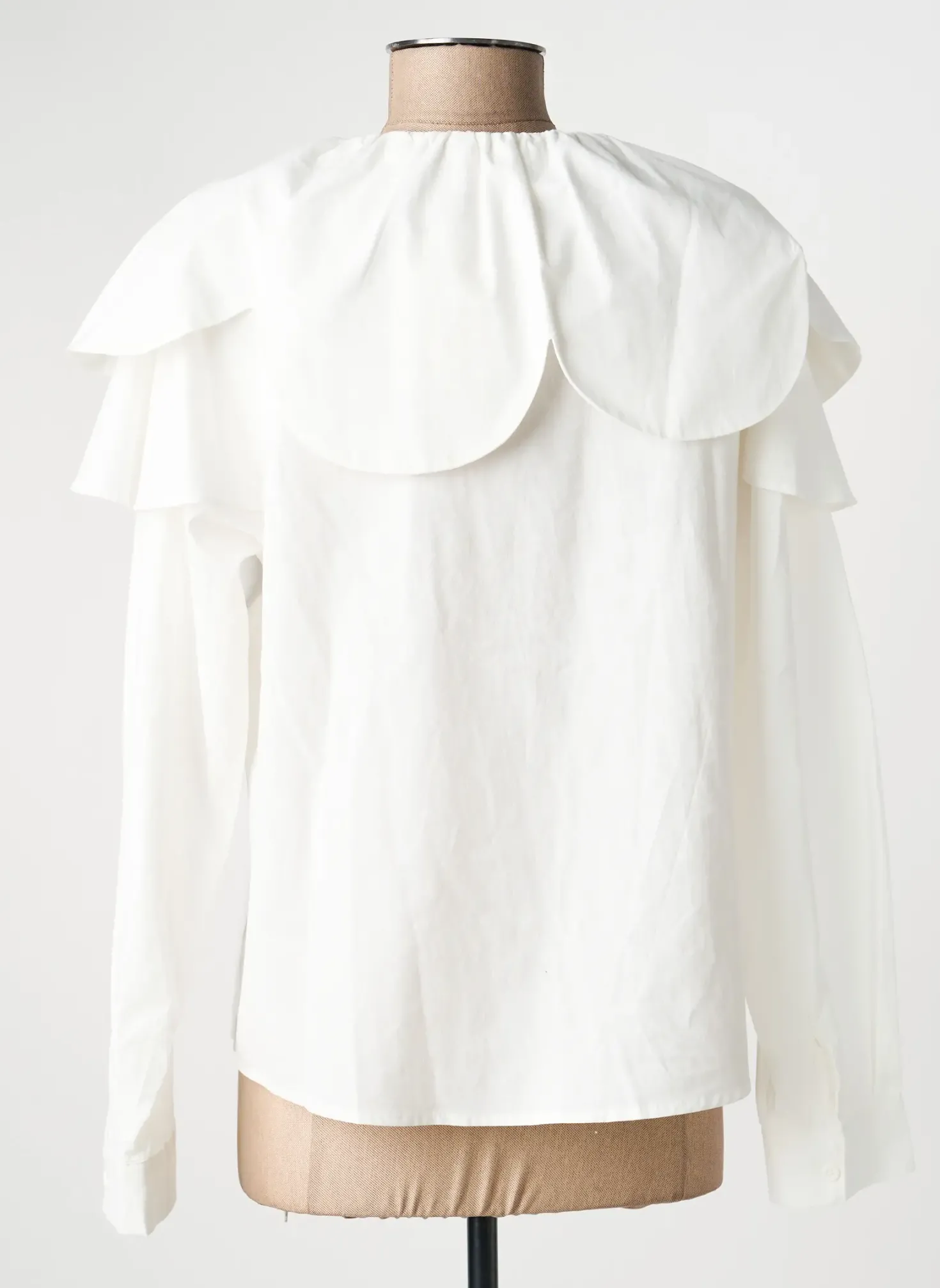 Chemisier Musy Muse Blanc Manches Longues