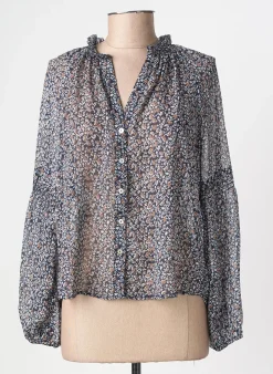 Chemisier Pepe Jeans Bleu Manches Longues