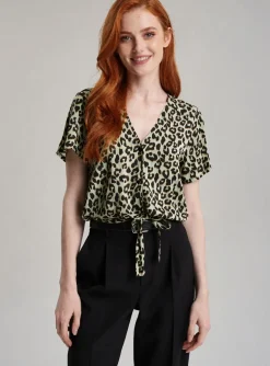 Chemisier Vero Moda Vert Manches Courtes