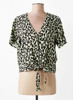Chemisier Vero Moda Vert Manches Courtes