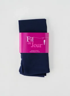 Collants Fil De Jour Bleu